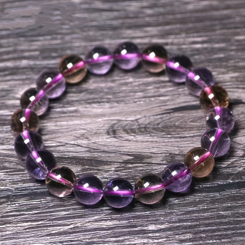 

1pc, Luxurious Natural Amethyst Bracelet - Perfect Mother's Day, Holiday, Birthday, And Party Gift