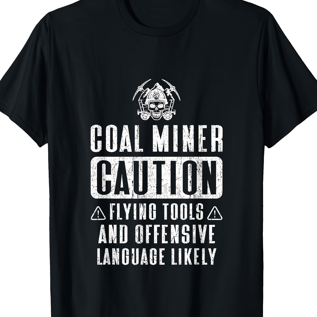 

Miner Flying Tools Funny Mining Worker Gifts T-shirt-100% Cotton-220g