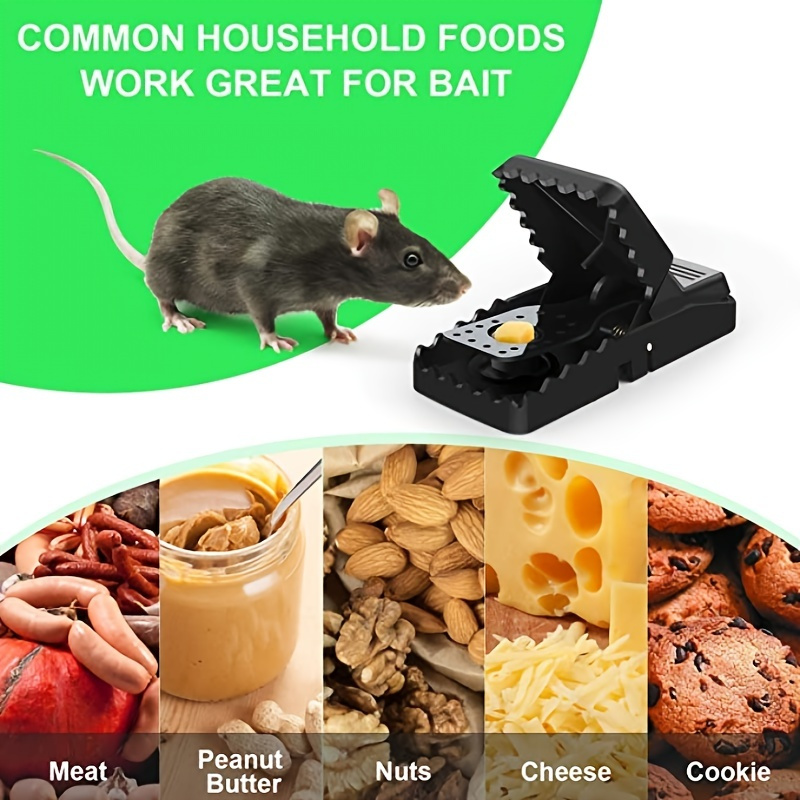 1pc Indoor Mouse Trap Reusable Powerful Mouse Trap With Bait Cup And Powerful Bite Effective 