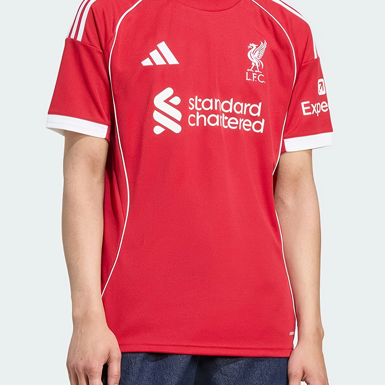 Camiseta de Fútbol Adidas para Hombres - Edición Fan, Manga Corta y Ajuste Slim, Cuello...