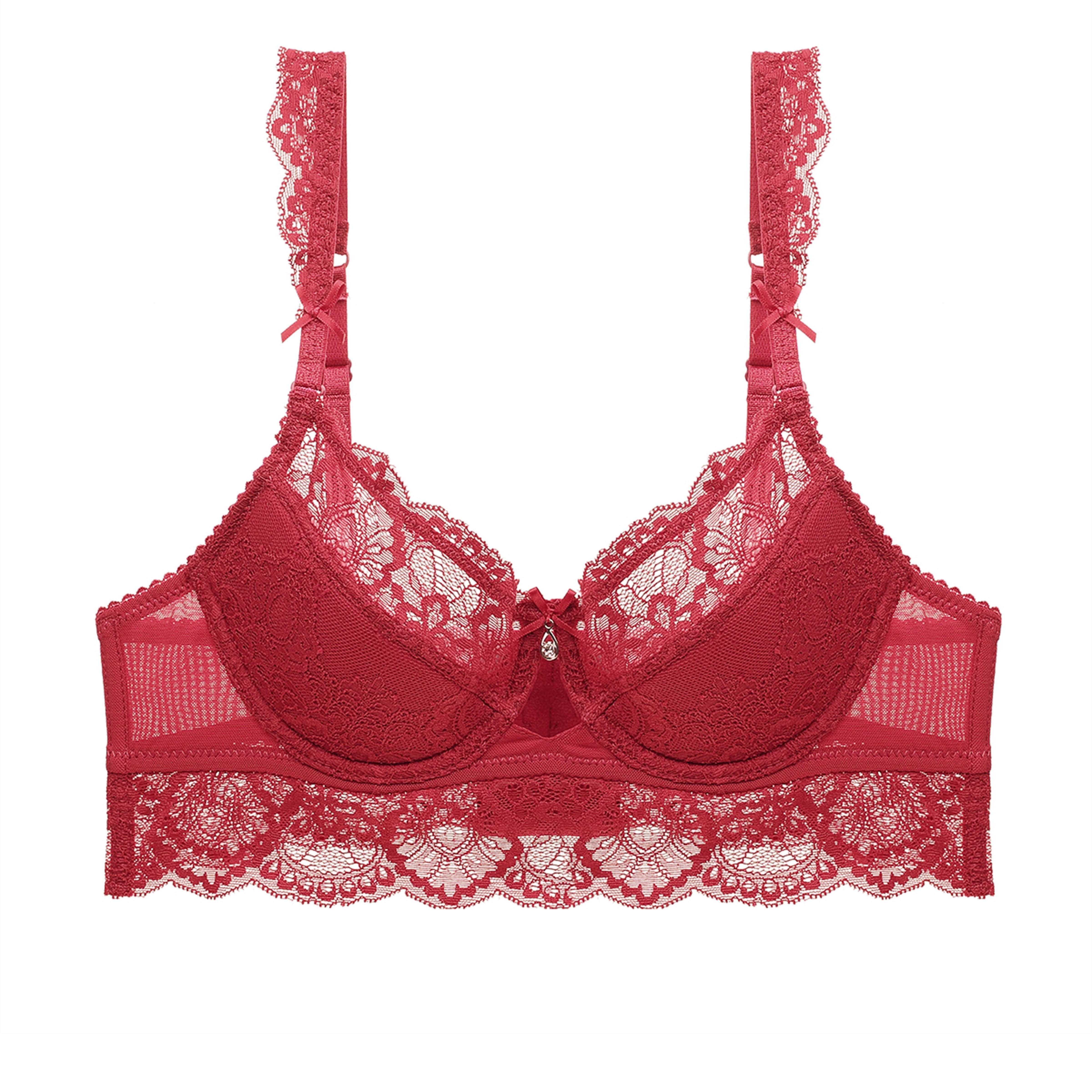 Buy PrivateLifes Red Solid Cotton Maximizer Bra For Women(PL-BR
