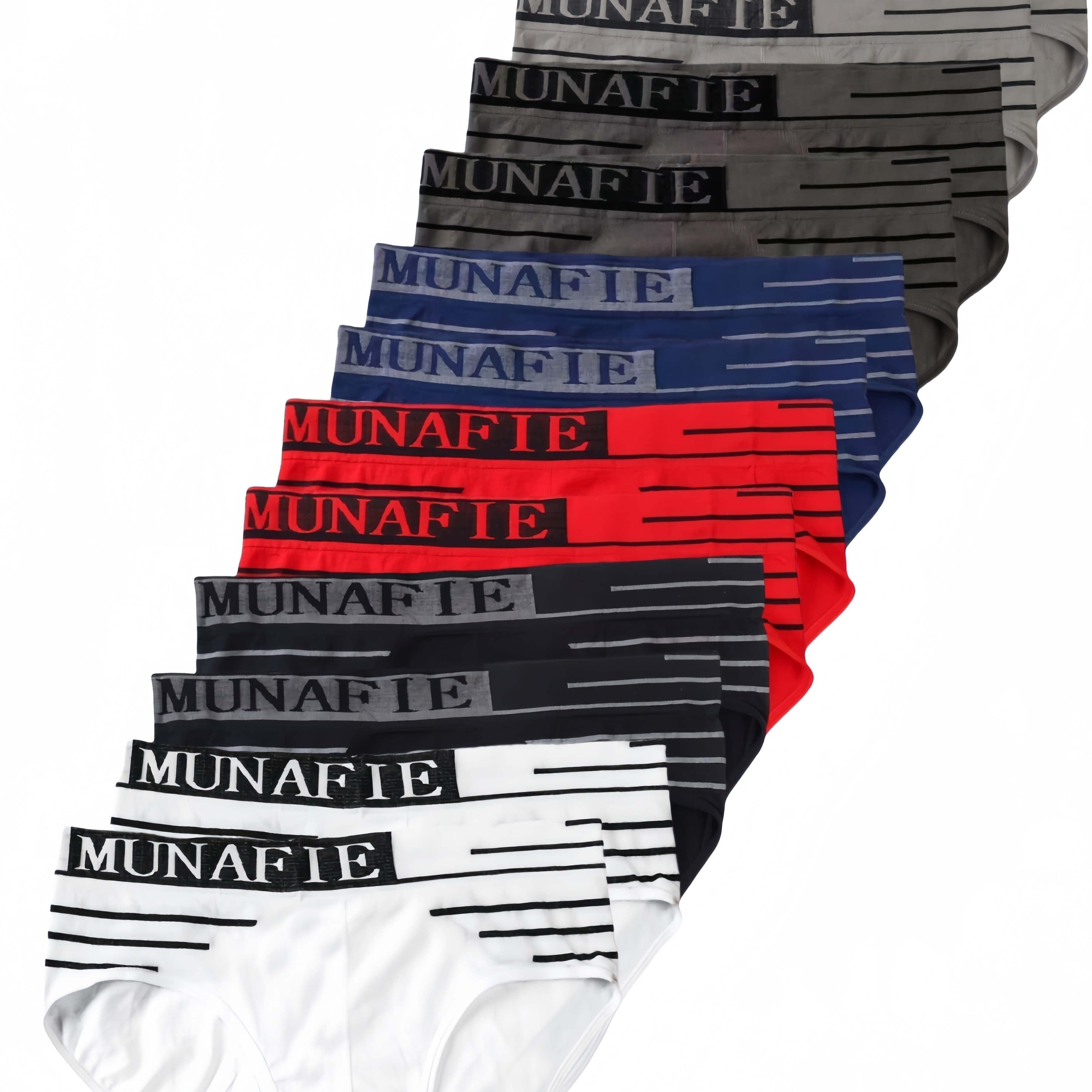 

12pcs Munafte Men's Mid-waist Boxers - Plus Size, Seamless, Breathable & Quick-drying, Stretchy Modal Sports Briefs In Assorted Colors (s/m Recommended), Plus Size Boxer Briefs