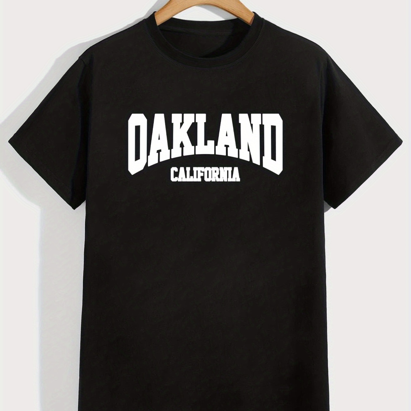 

'oakland California' Tee, Summer Round Neck, Men's Short-sleeve T-shirt, Casual Wear, Men's Clothing