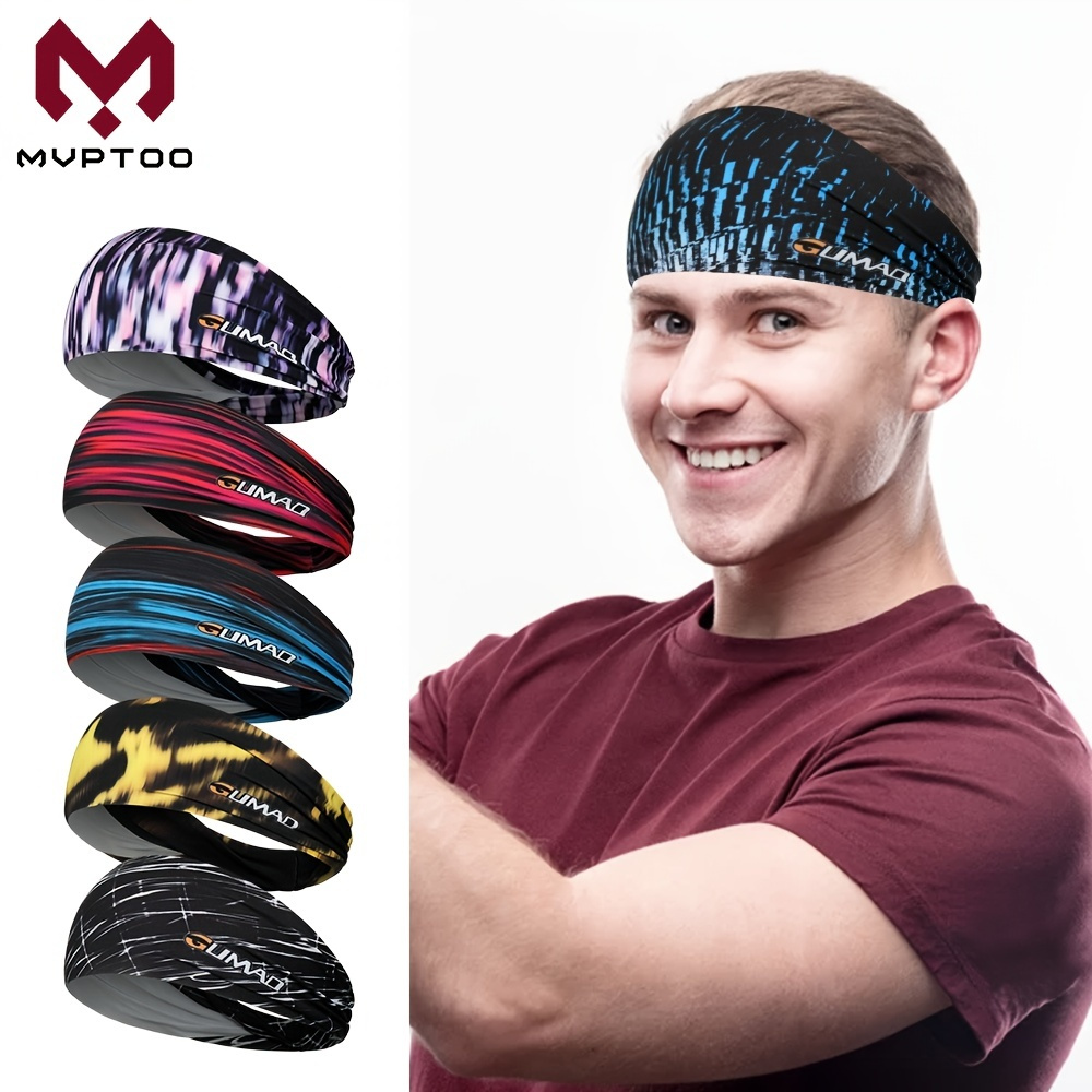 Mvptoo Breathable Elastic Headbands - Non-slip Sweat-absorbing Headband For  Men And Women - Perfect For Outdoor Activities, Basketball, Running, And  Fitness - Temu
