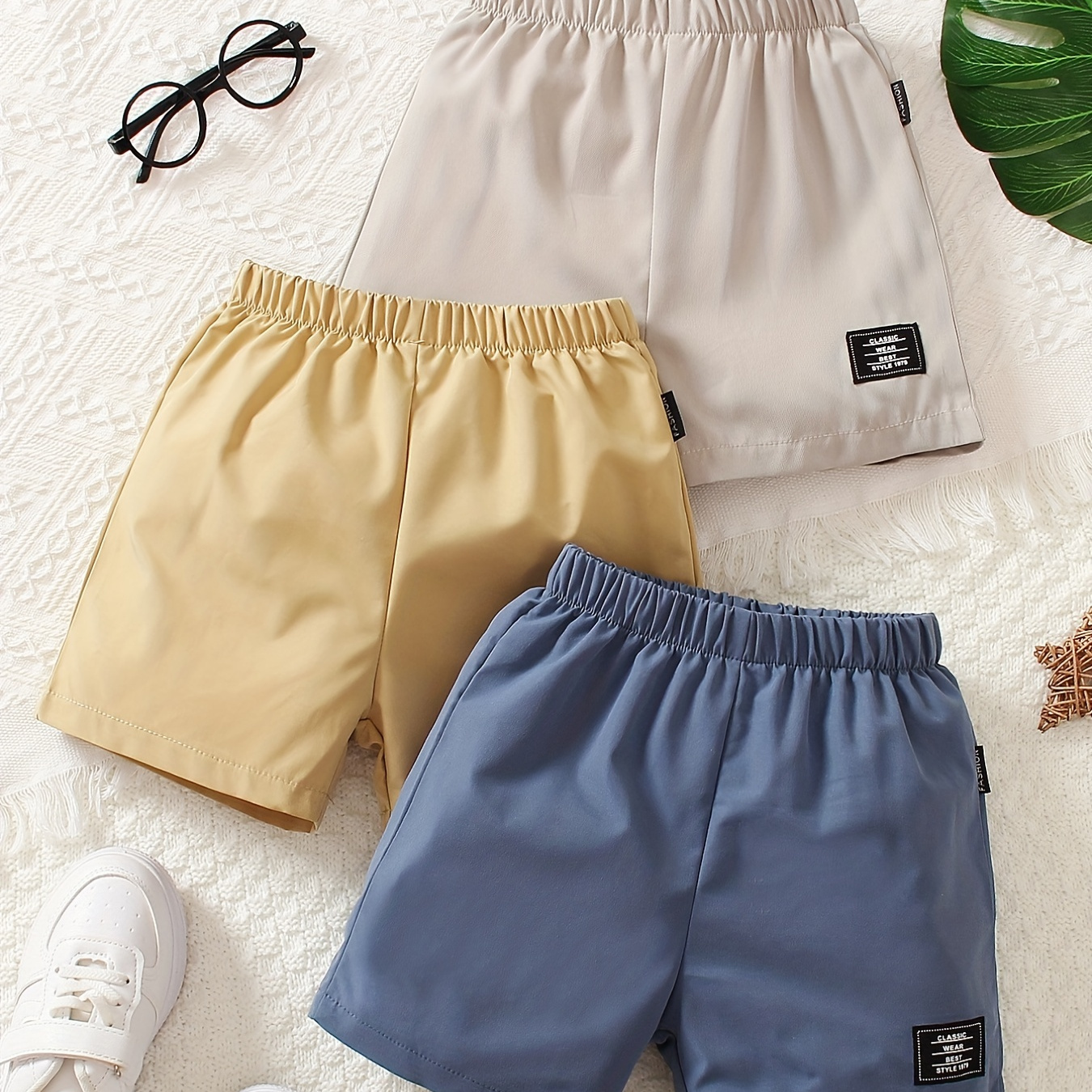 

3pcs Letter Print Boys Comfortable Creative Shorts, Casual Quick-drying Shorts For Summer Outdoor