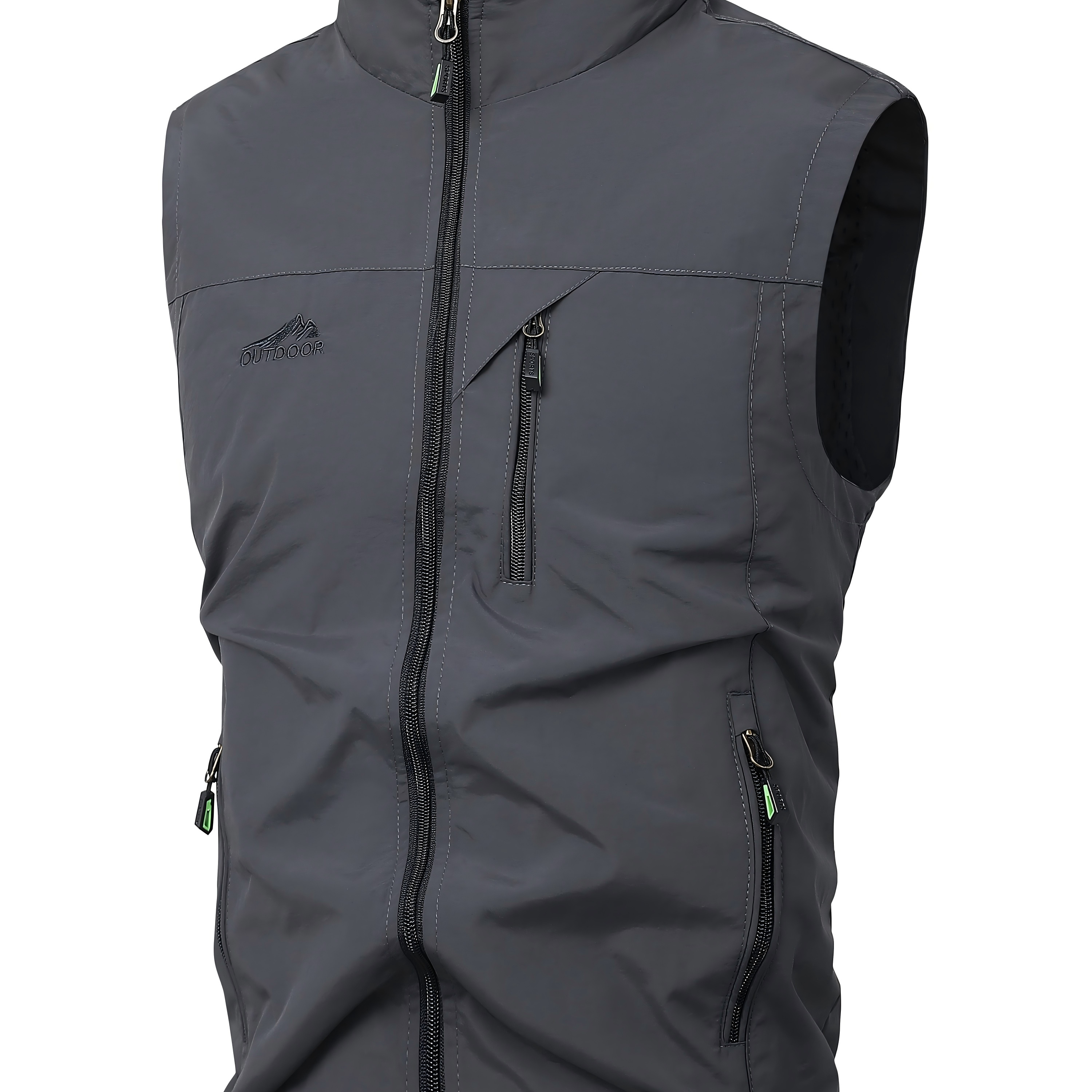 

Gilet en Léger - Veste Décontractée l'Extérieur Col , Lavable en - le /