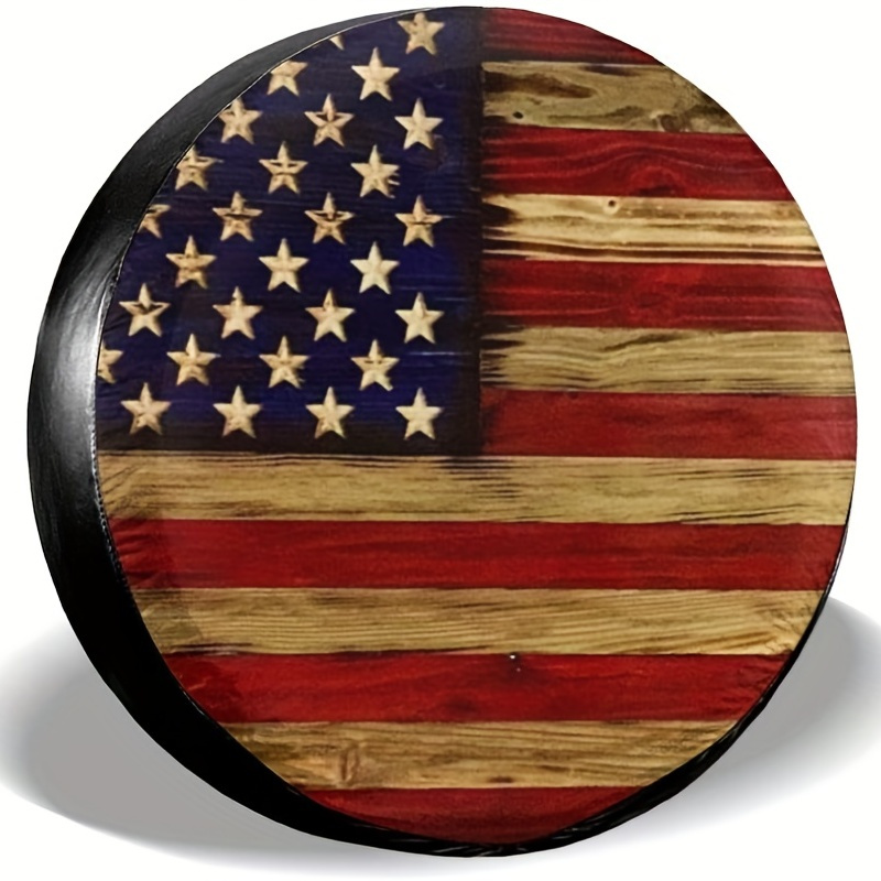 Stand for The Flag, Kneel for The Cross Spare Tire Cover Waterproof Du - 3