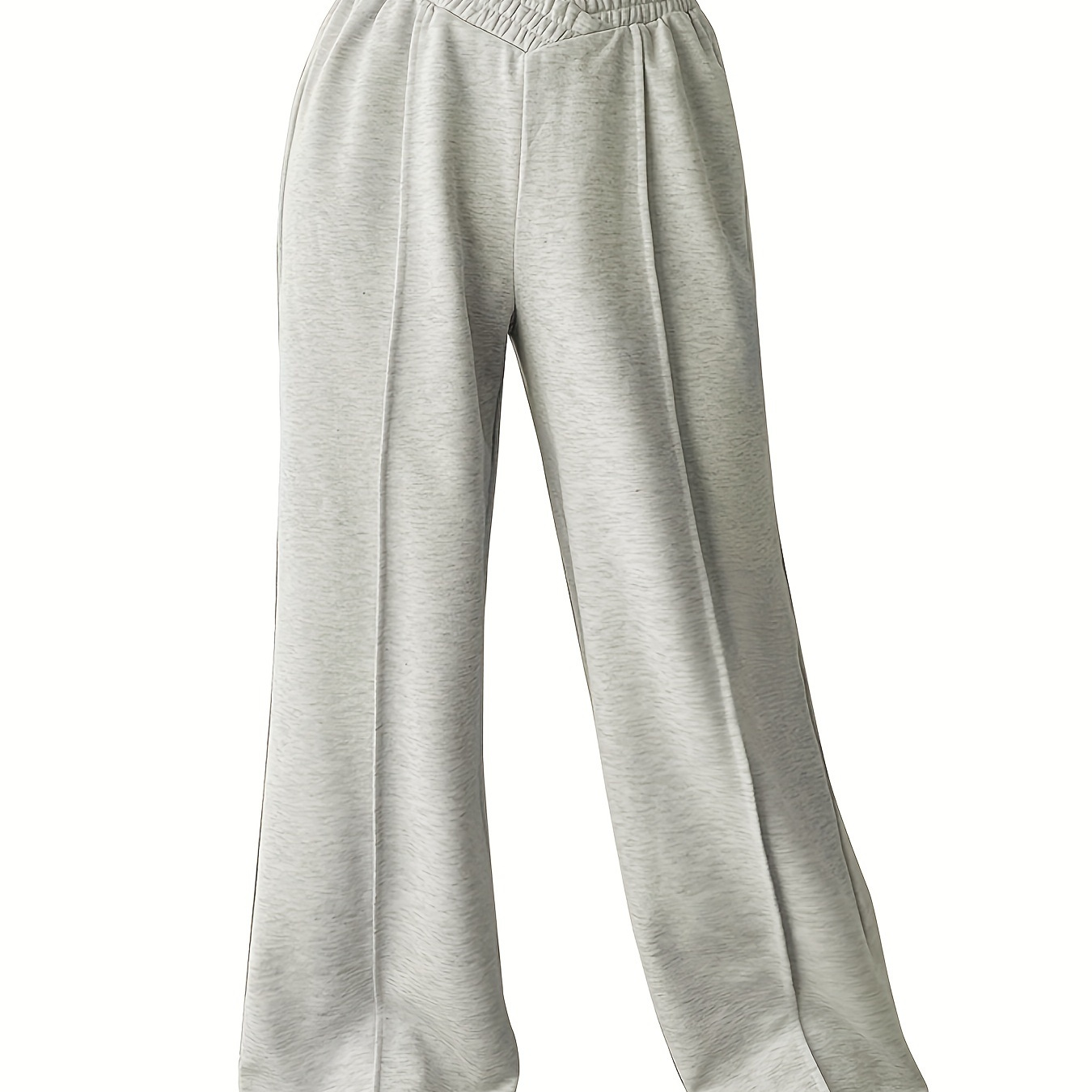 

Girls Criss-cross High Waist Sweatpants Solid Color Sports Casual Trousers