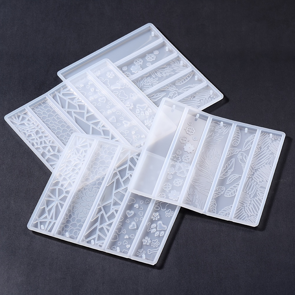 

Leaves Flower Bookmark Silicone Mold Wave Rectangle Bookmark Epoxy Resin Casting Molds For Diy Epoxy Resin Crafts Making Tools