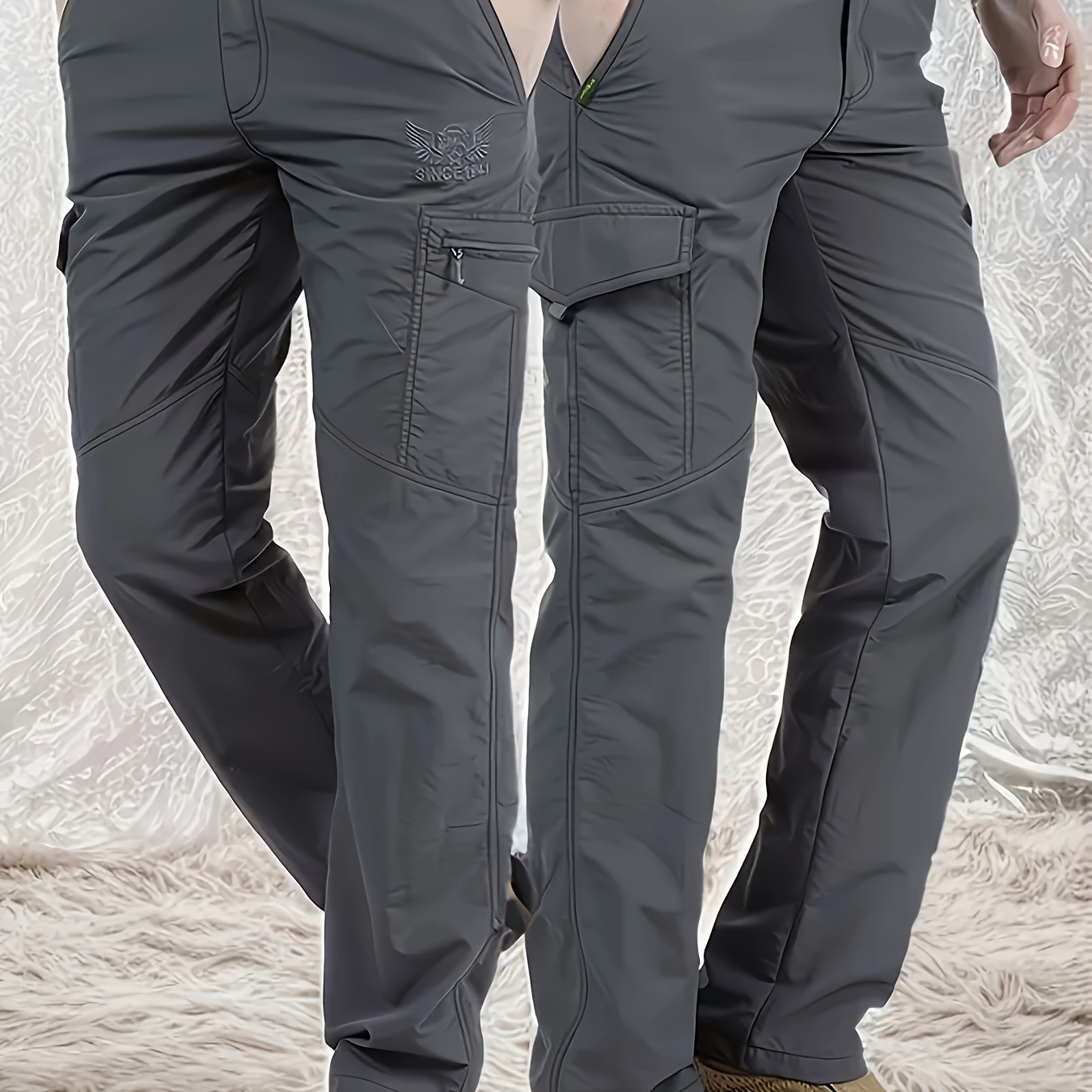 

Pantalons cargo pour hommes, parfaits pour la randonnée en , avec de multiples poches pratiques, coupe longue, style décontracté, adaptés à toutes les