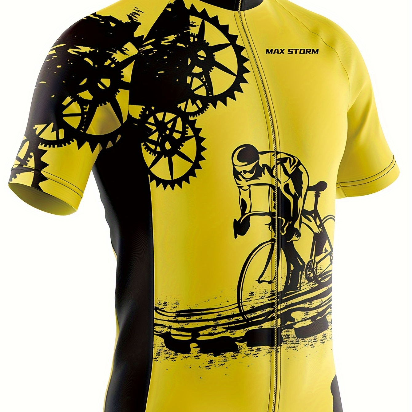 

Men's Cycling Jersey: Riding Bicycle Graphic, Quick Dry, Moisture Wicking, Breathable Short Sleeves Mtb Mountain Bike Shirt For Biking & Riding Sports