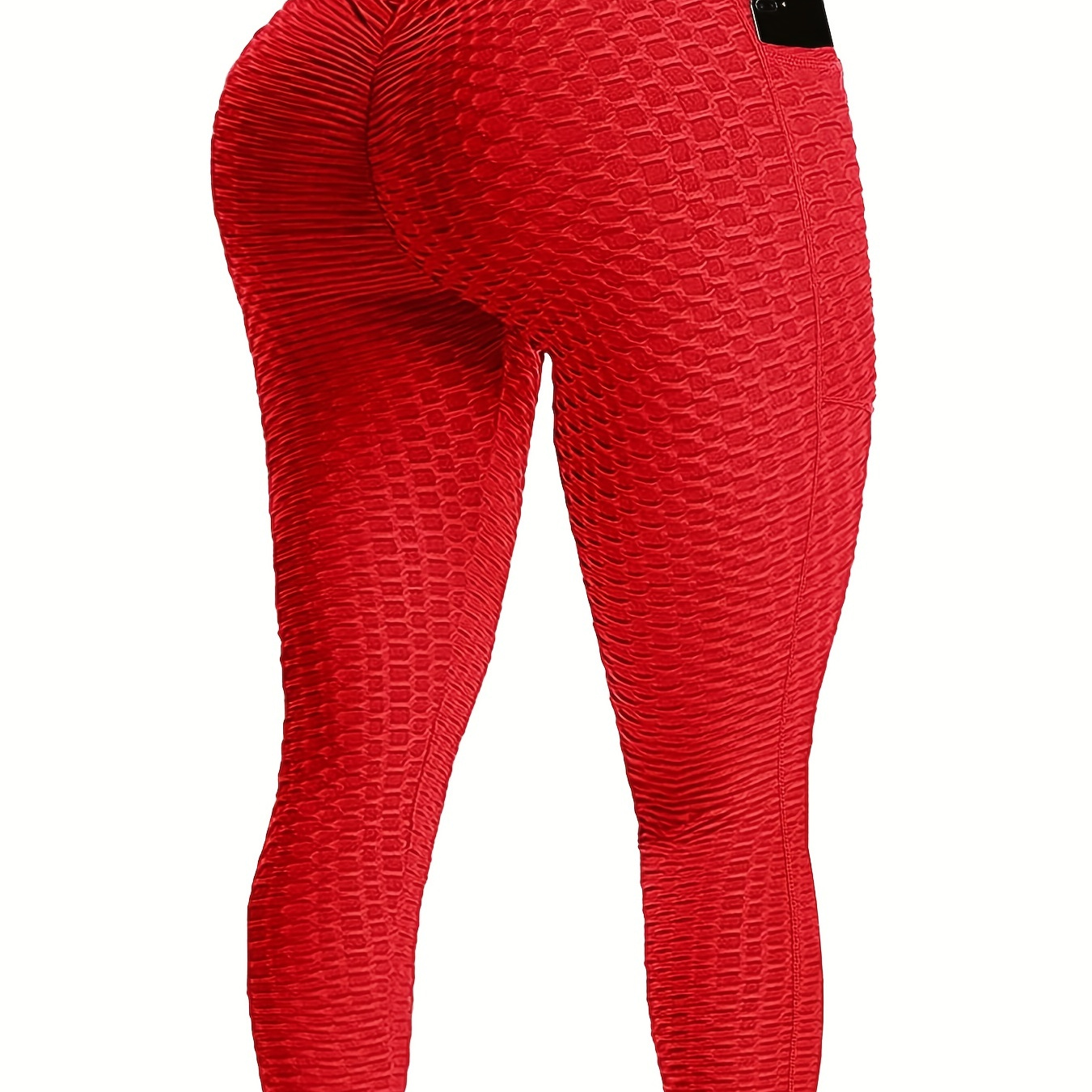 Women's High Waisted Yoga Pants Tummy Control Scrunched - Temu