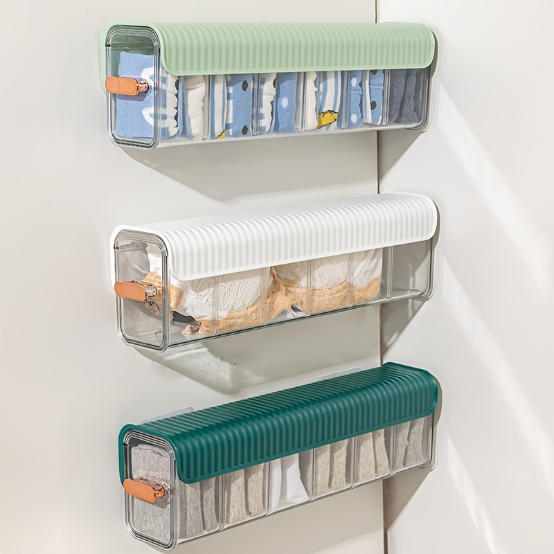 Storage Rack Magnetic Suction Punching Free Storage Box - Temu