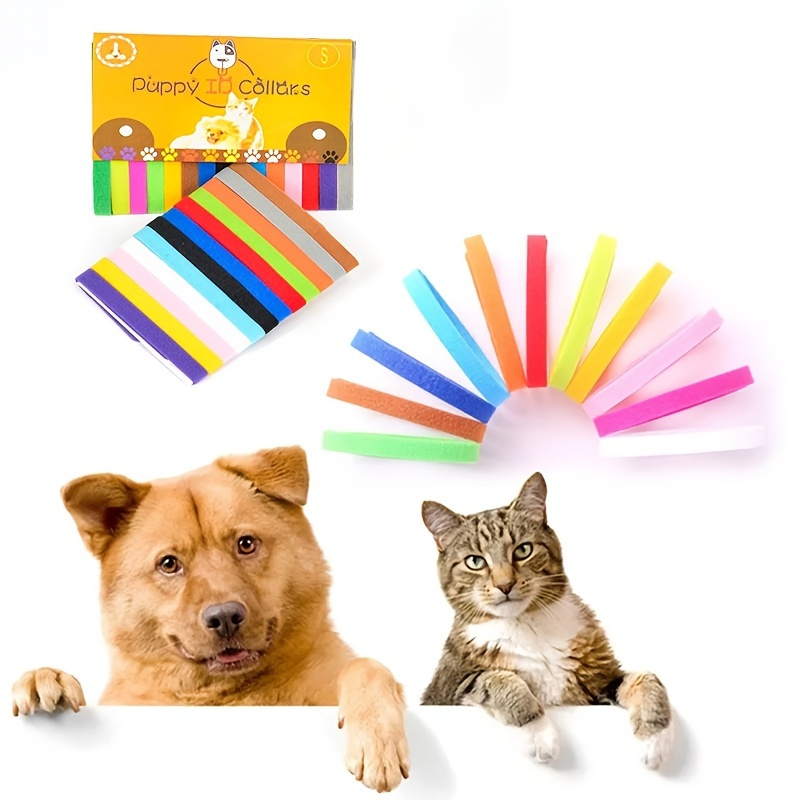 

Brighten Up Your Pet's Look With 12 Colorful Adjustable Id Collars!