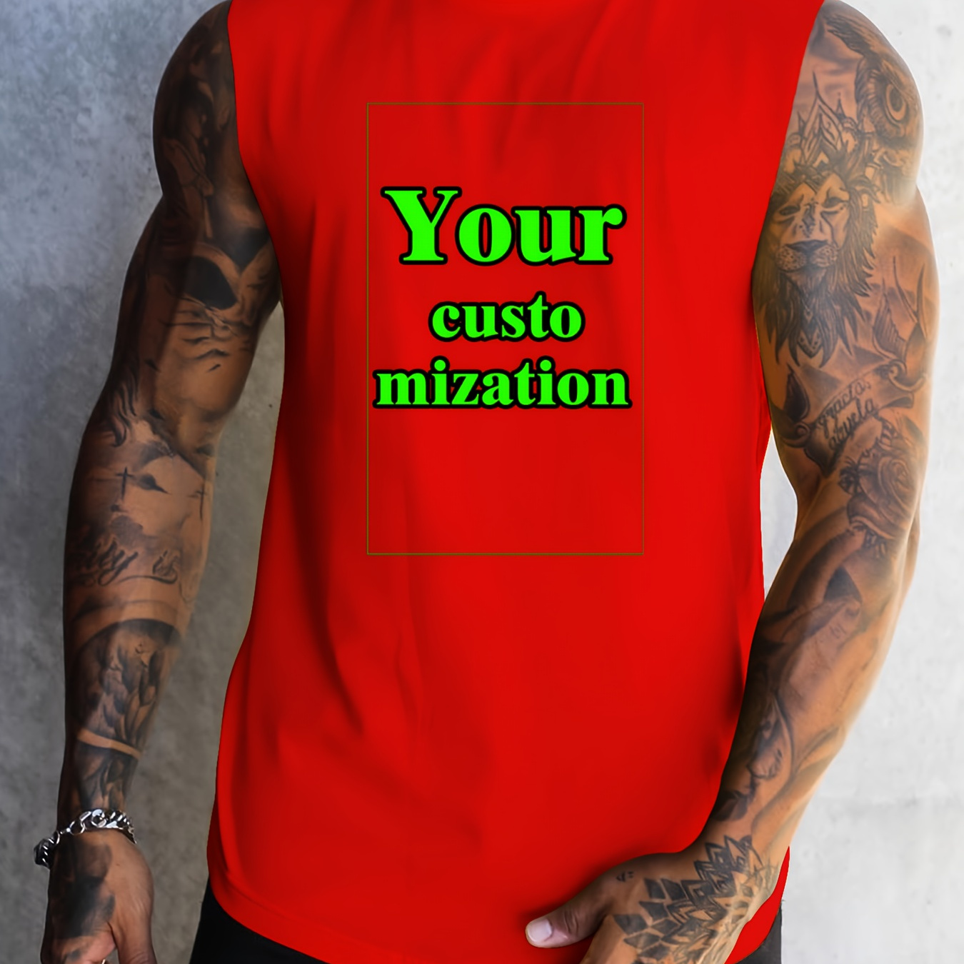 

Customizable Men's Top - Breathable, Stretchy Polyester | Summer Sports & Casual Wear