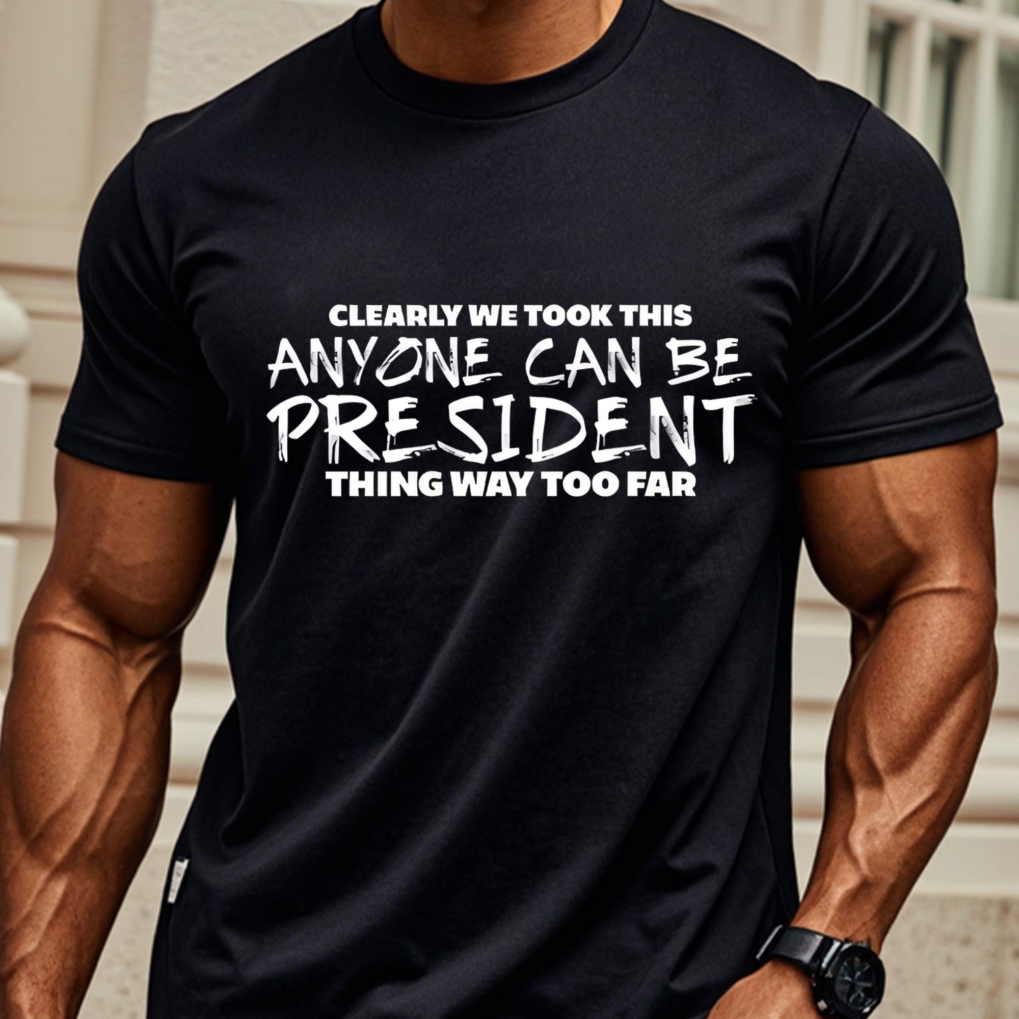 

We This Anyone Men's Graphic T-shirt, Crew Neck, Stylish, Funny Print T-shirt, Soft 100% Cotton, Breathable, , Running, , Made In Usa