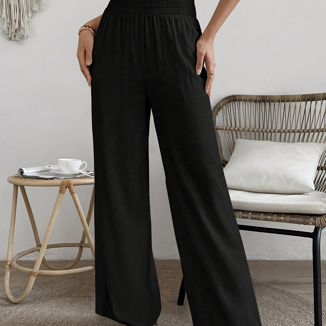 

Women's Wide Waist Drawstring Pants