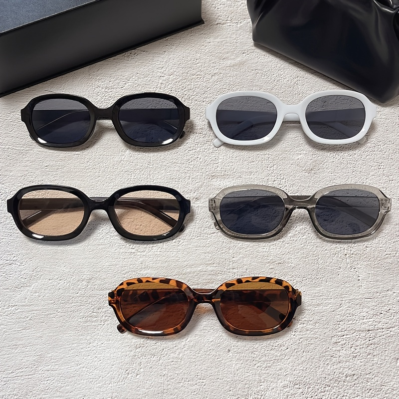 Vintage Thick Frame Square Sunglasses Leopard Transparent Polarized Uv  Protection Shades Eyeglasses Outdoor Cat Eye Sunglasses - Temu