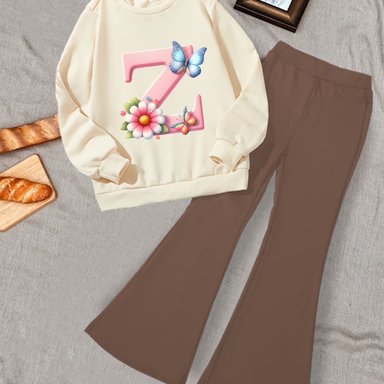 

' Letter Z 2- Set, Sweatshirt And Pants, , Pattern, Regular Fit, For / , For