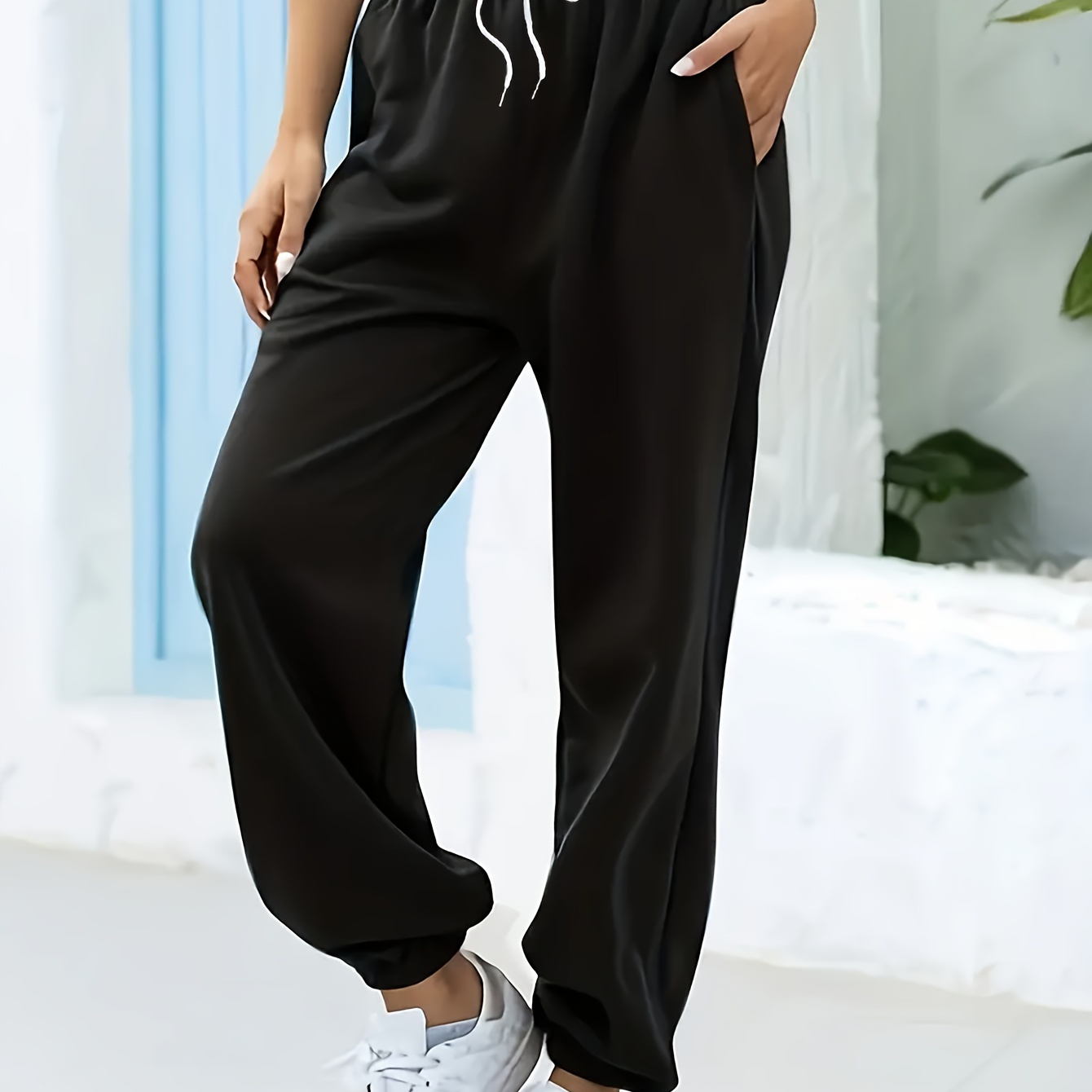 

Fashionable 's Sweatpants Drawstring, , , For Fall &