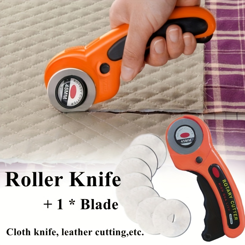 28mm Rotary Cutting Machine Patch Roller Round Knife With Scales Leather  Craft Fabric Cutting Sewing Tools