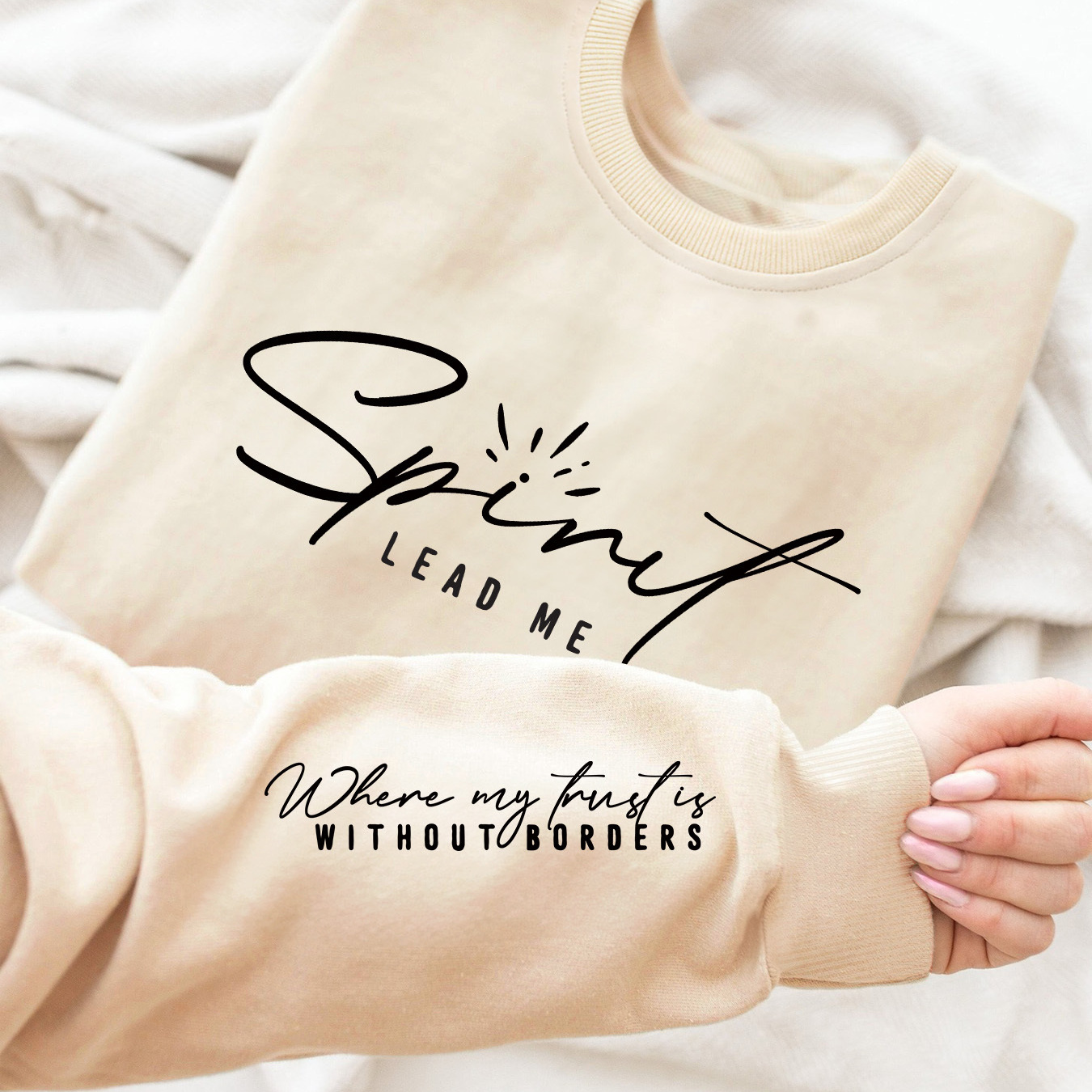 

Letter Print Sweatshirt, Crew Neck Casual Sweatshirt For Fall & Spring, Women's Clothing