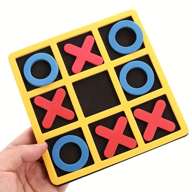 Tic Tac Toe Game, 5x5 Tic tac Toe Box with Glass Lid, Coffee Table Game, Family Board Games, Wood Tic Tac Toe for Kids Adults