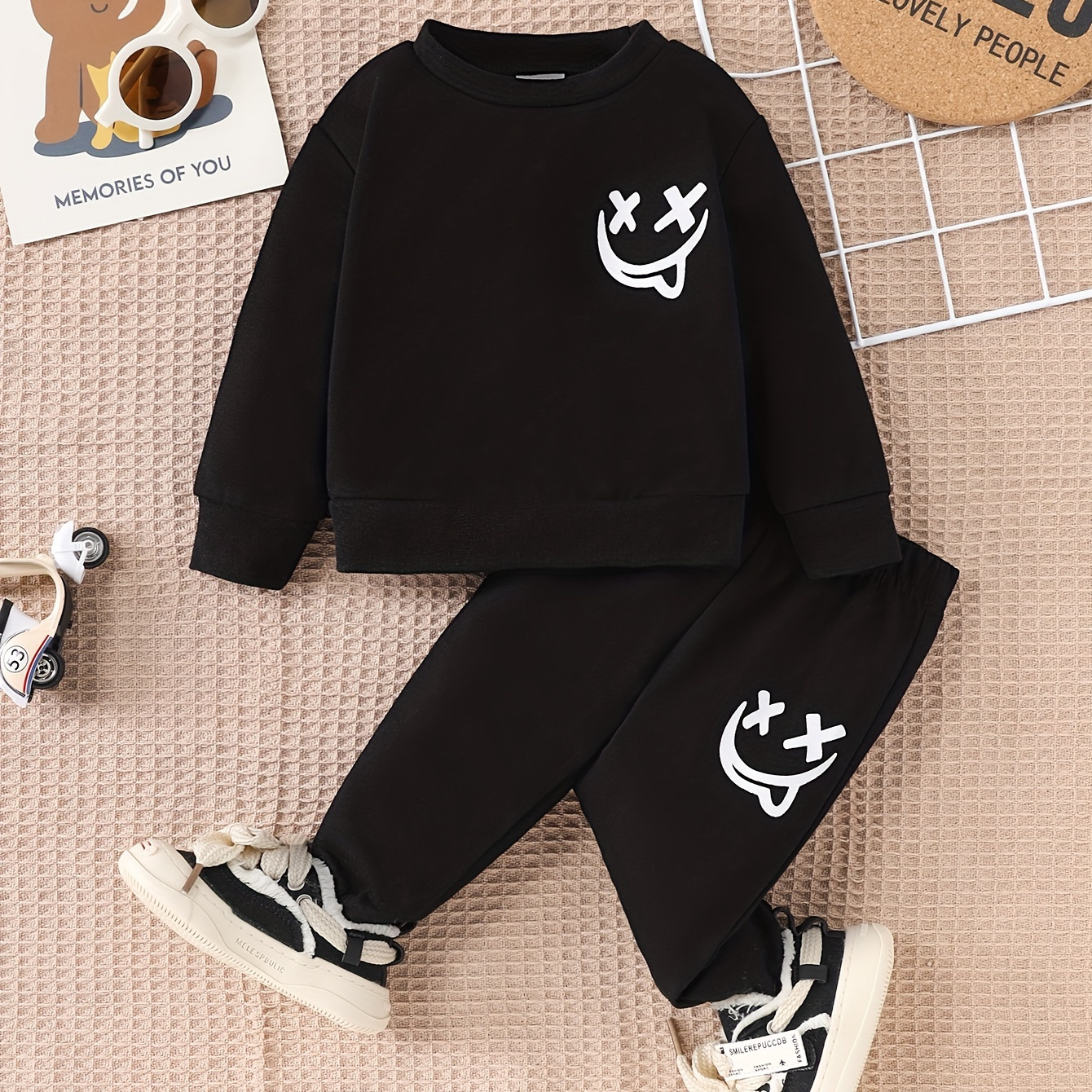 

[ ] Boys' Sweatshirt & Set - Long , Washable - For Fall/, For