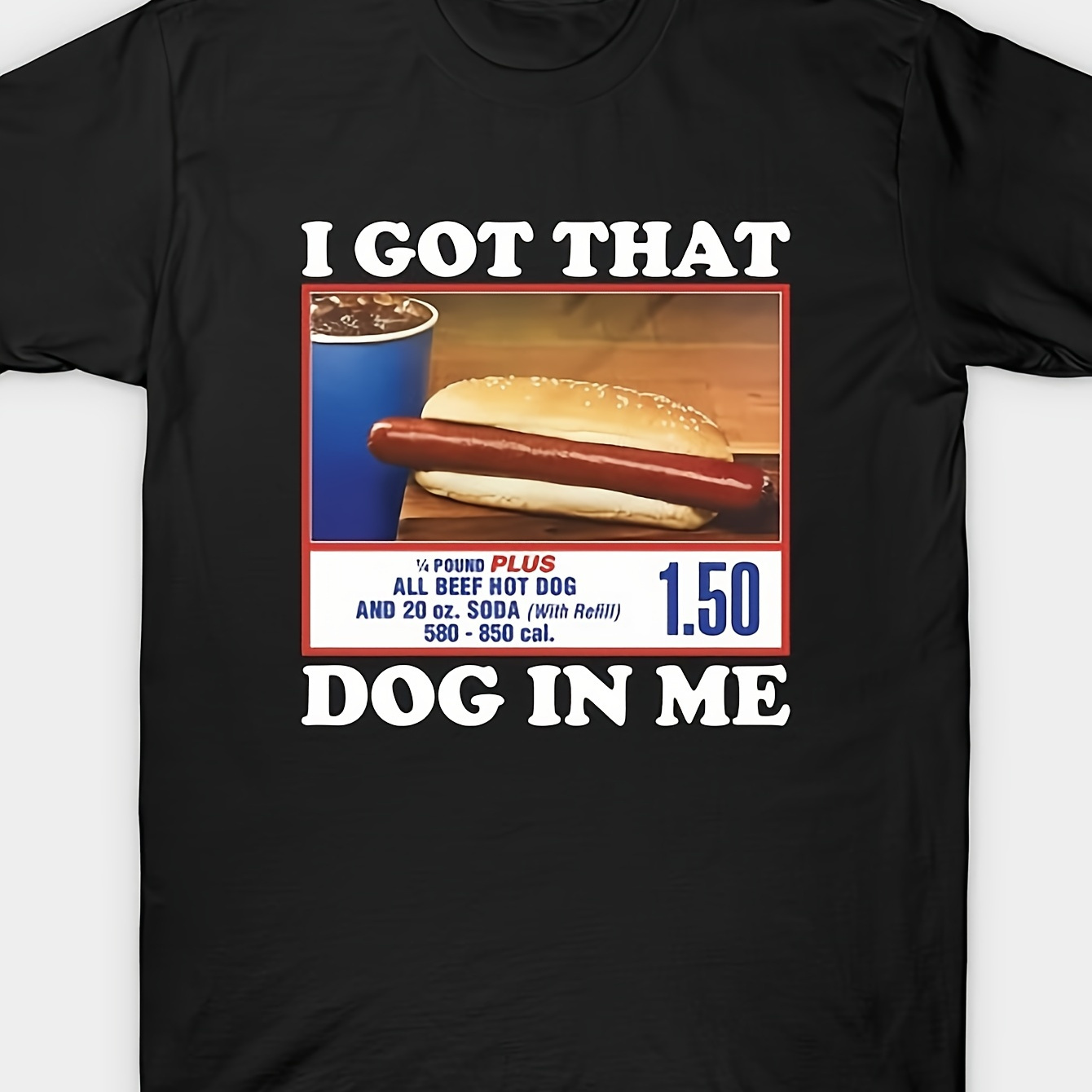 

T-, , Slight , Regular , " That Dog " Graphic , For Adult Tee