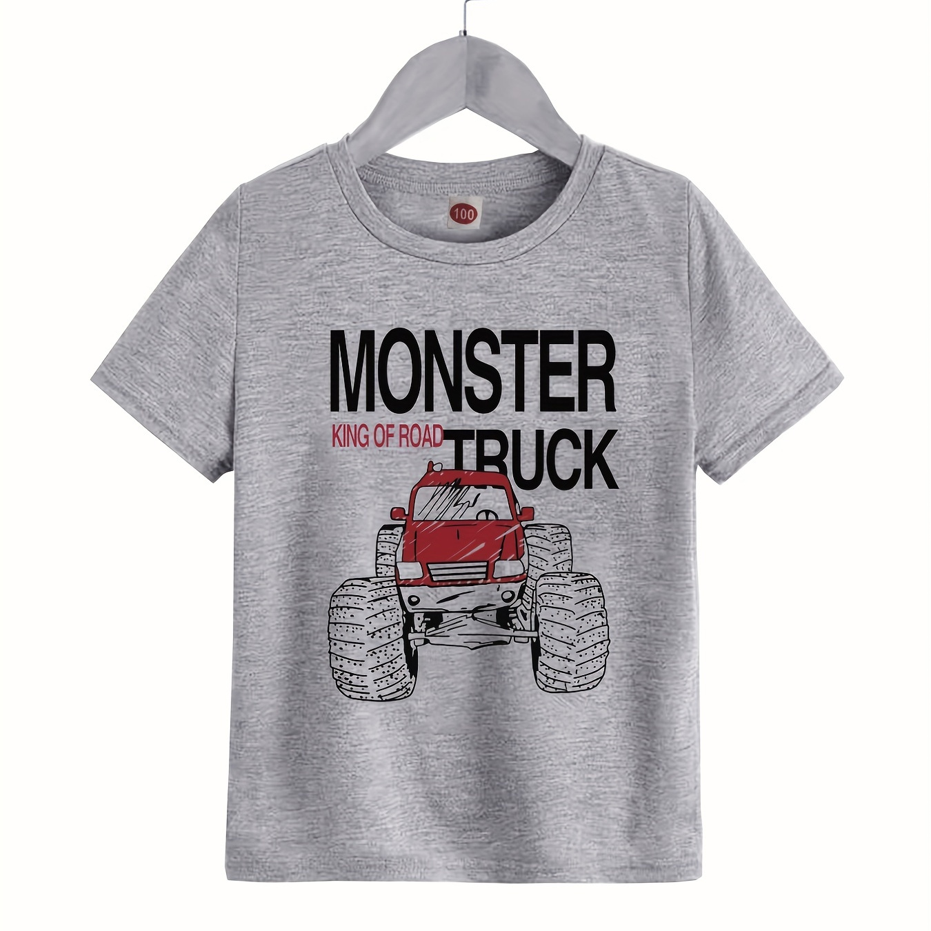 Toddler Boys Casual Short Sleeve T-shirt Graphic Car Breathable Top Summer Kids Clothes