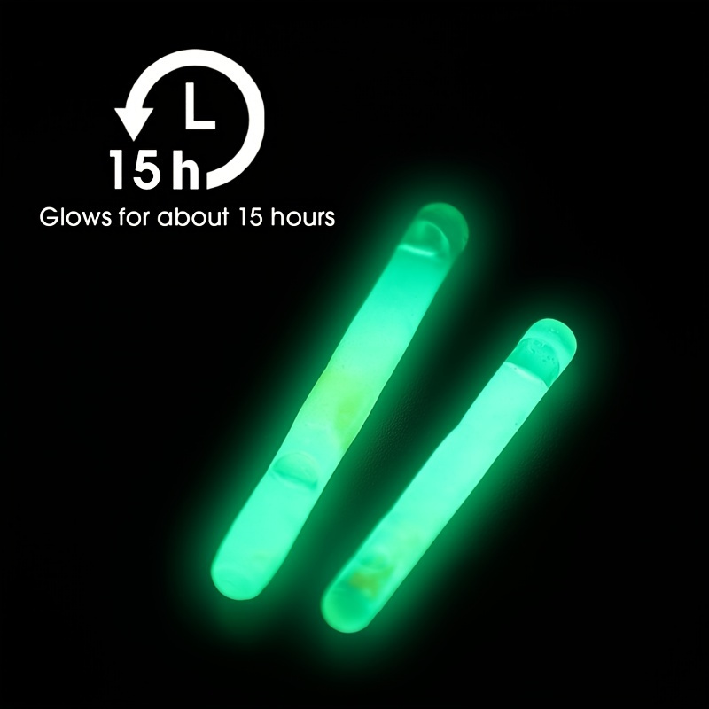 10pcs Glow Sticks: Illuminate Your Night Fishing with Fluorescent Rod Tip  Tackle Tools!