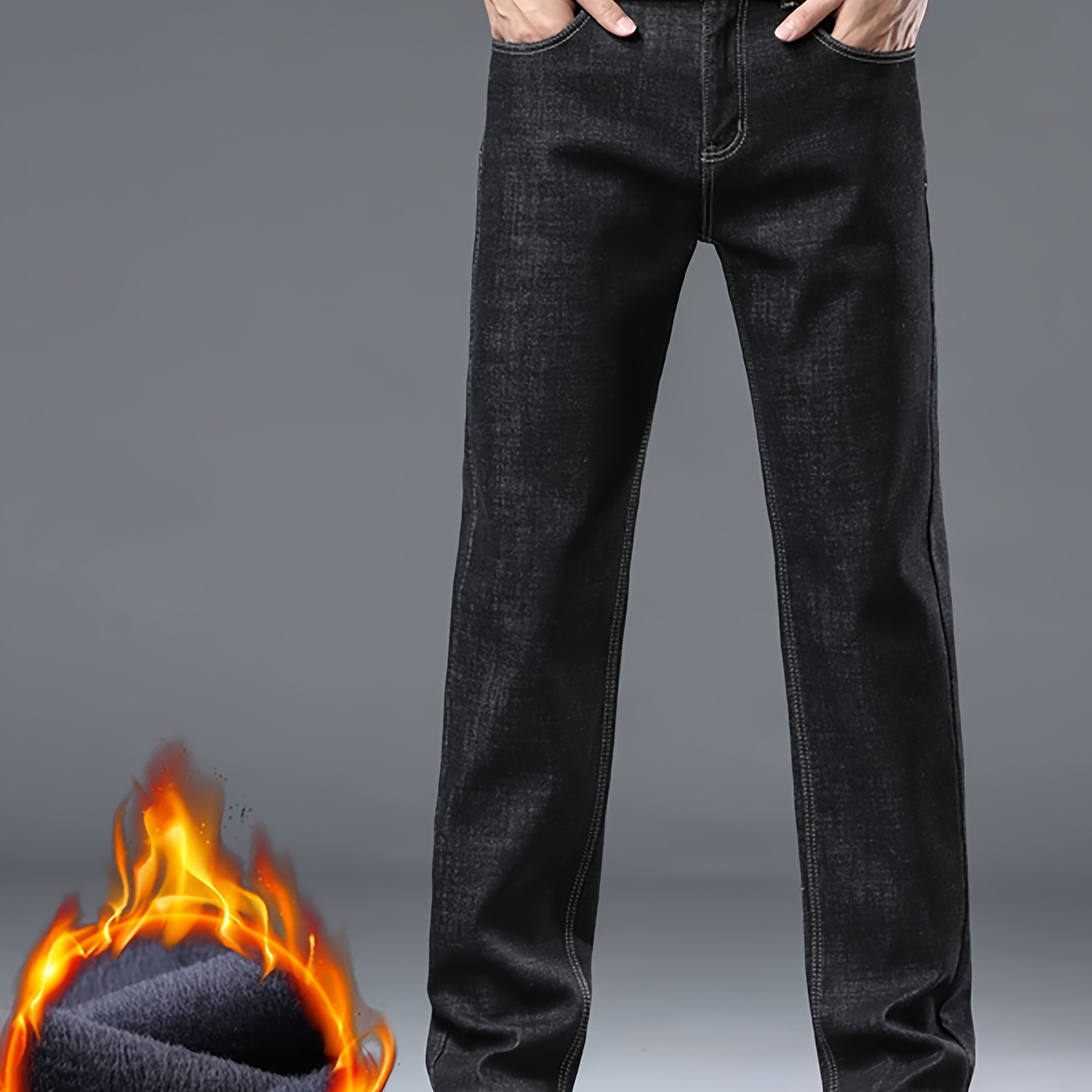 

Gengyuan New Fleece Thickened New Men', Regular Long Pants, Fashionable And