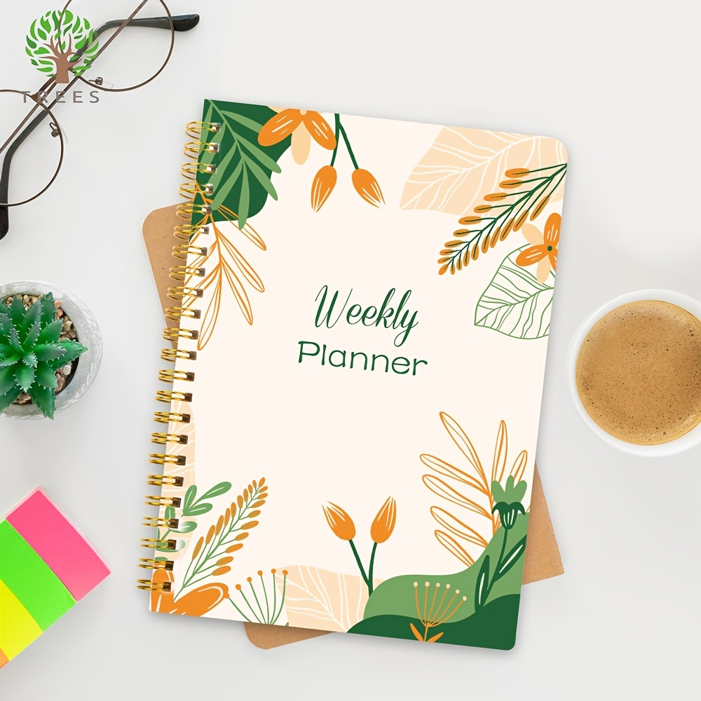 Trees 1pc Undated Weekly Planner To Do List Notebook Daily Schedules ...