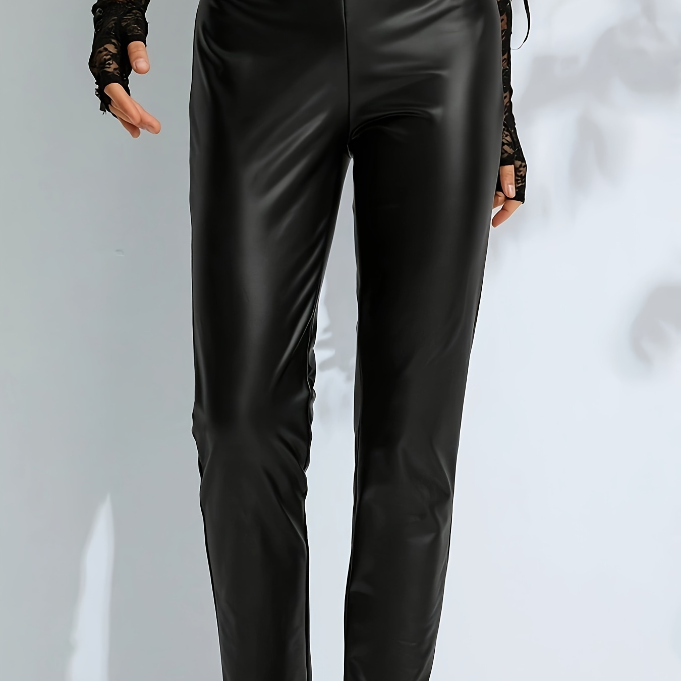 

Stylish Slimming Sexy High Leather Trousers