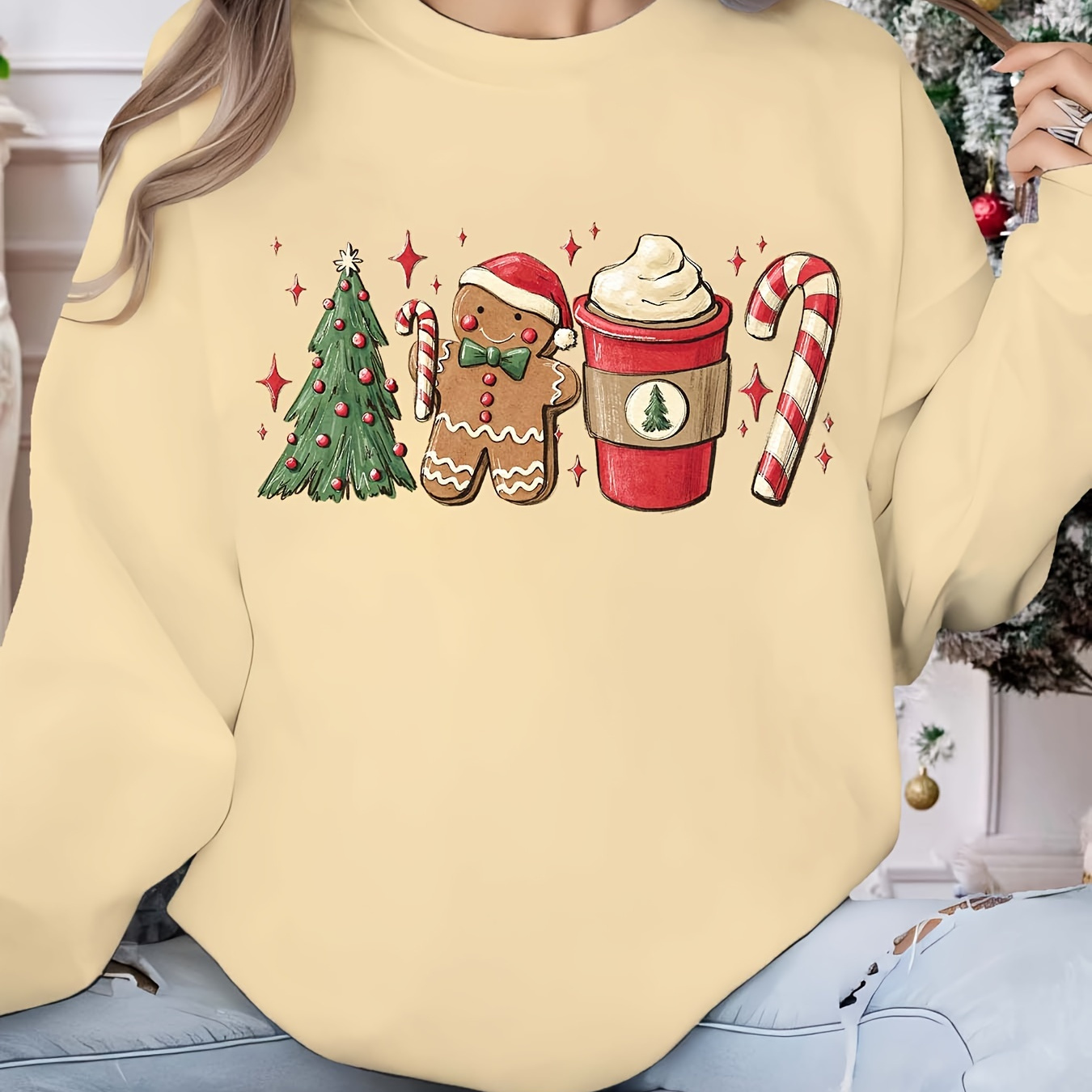 

Christmas Sweatshirt - , Long Pullover For , For Fall &