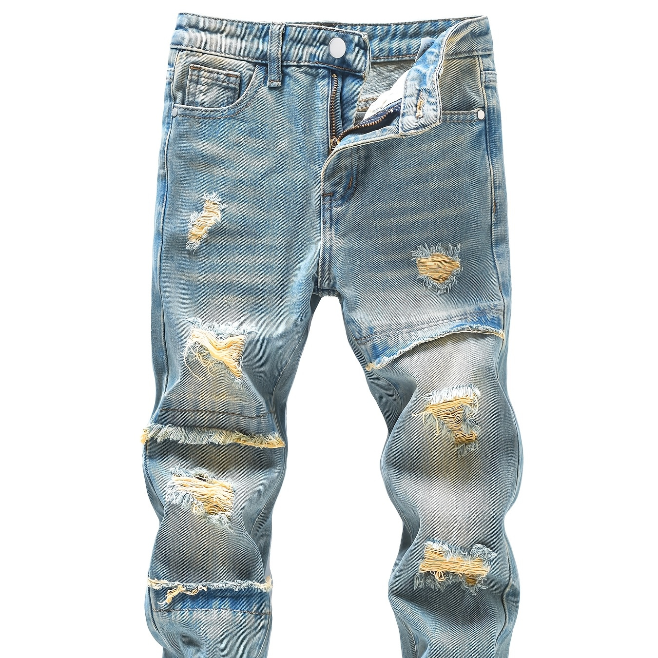 Jeans Amiri Uomo Jeans Da Uomo In Seta Di Ghiaccio Lyocell Sottile Primavera Estate Pantaloni Larghi In Denim Con Elasticà Drappeggiata Drta Pantaloni Casual Da Lavoro Di Marca 40 42 Jeans Uomo