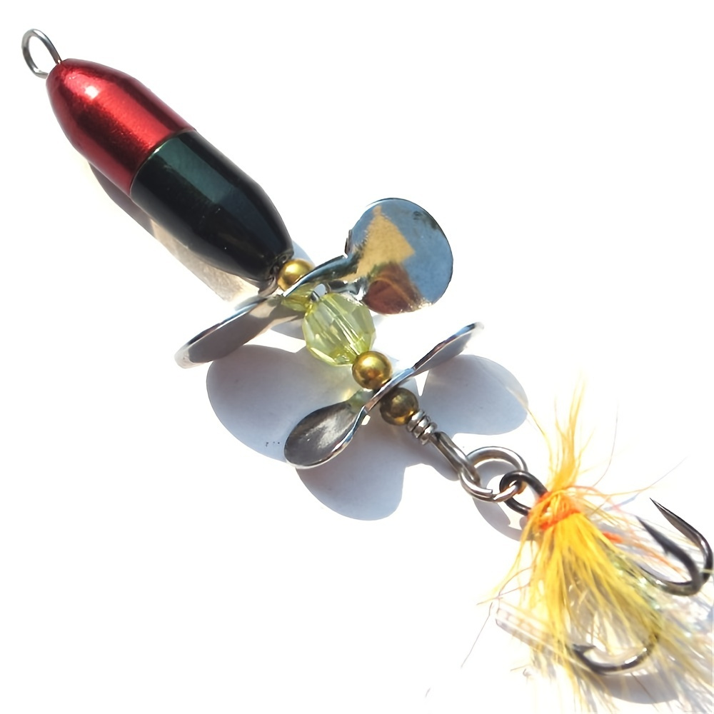 Portable Fishing Lures Kit Inline Spinner Bait Set Rooster - Temu