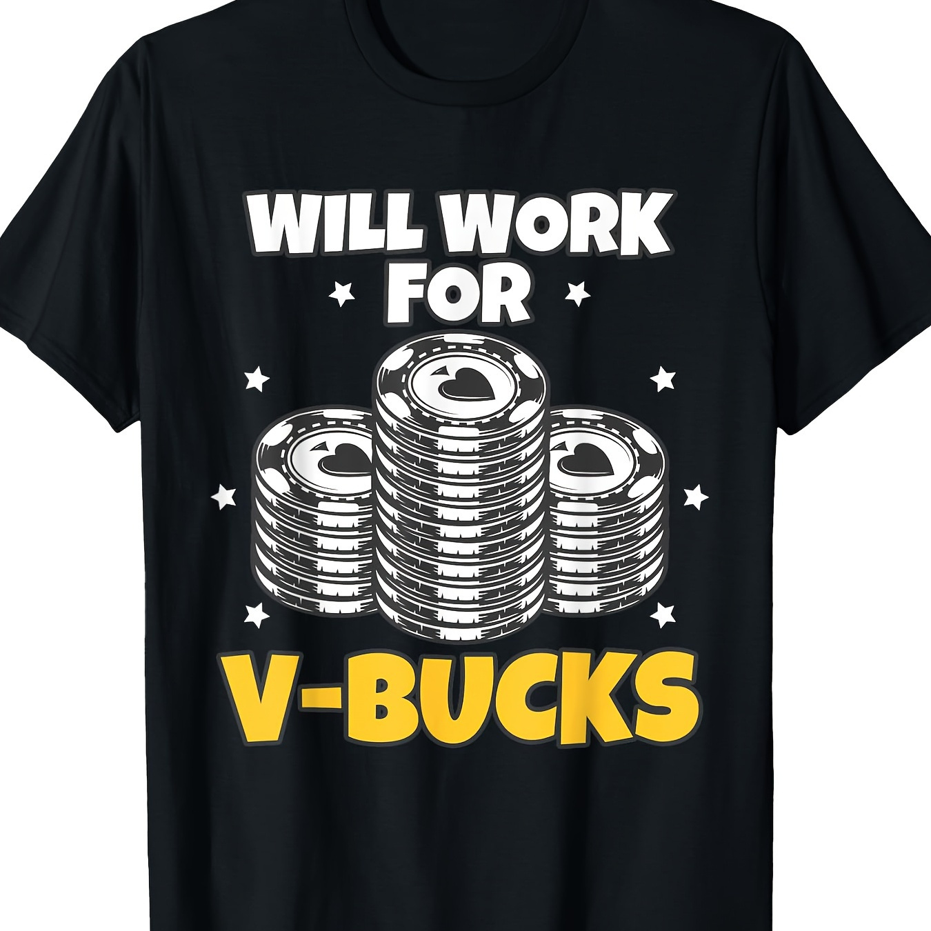 

Will Work For Bucks V For Rpg Gamers Youth Men T-shirt - 220g