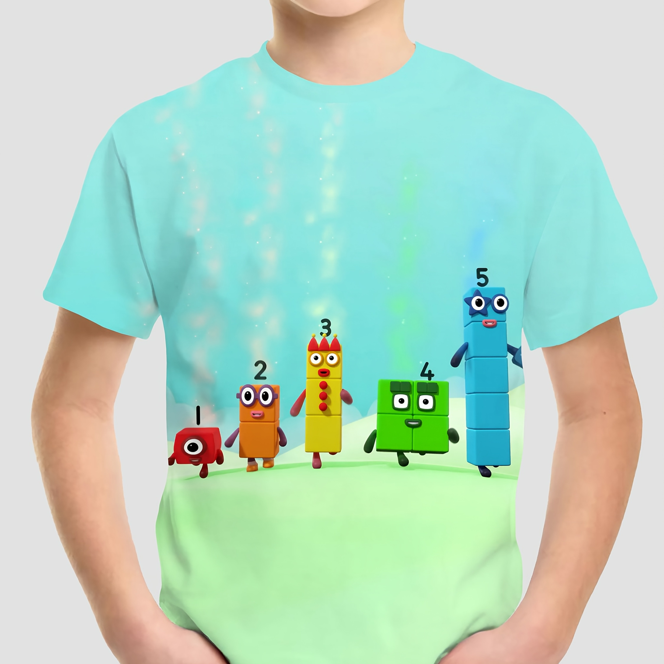Boys' Summer Casual 3D Graphic T-Shirt