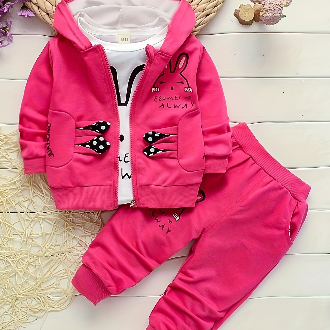 

' Rabbit 2pcs Set, ' Long Sleeve + Pants Set