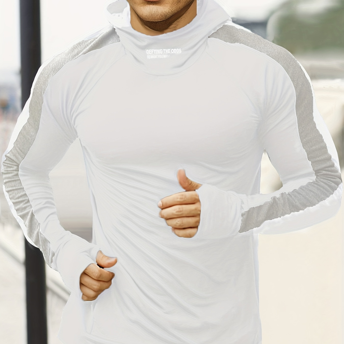 

Men's Casual Long Sleeve Hooded Sweatshirt, Men' Style Hooded Sweatshirt For Workout Training