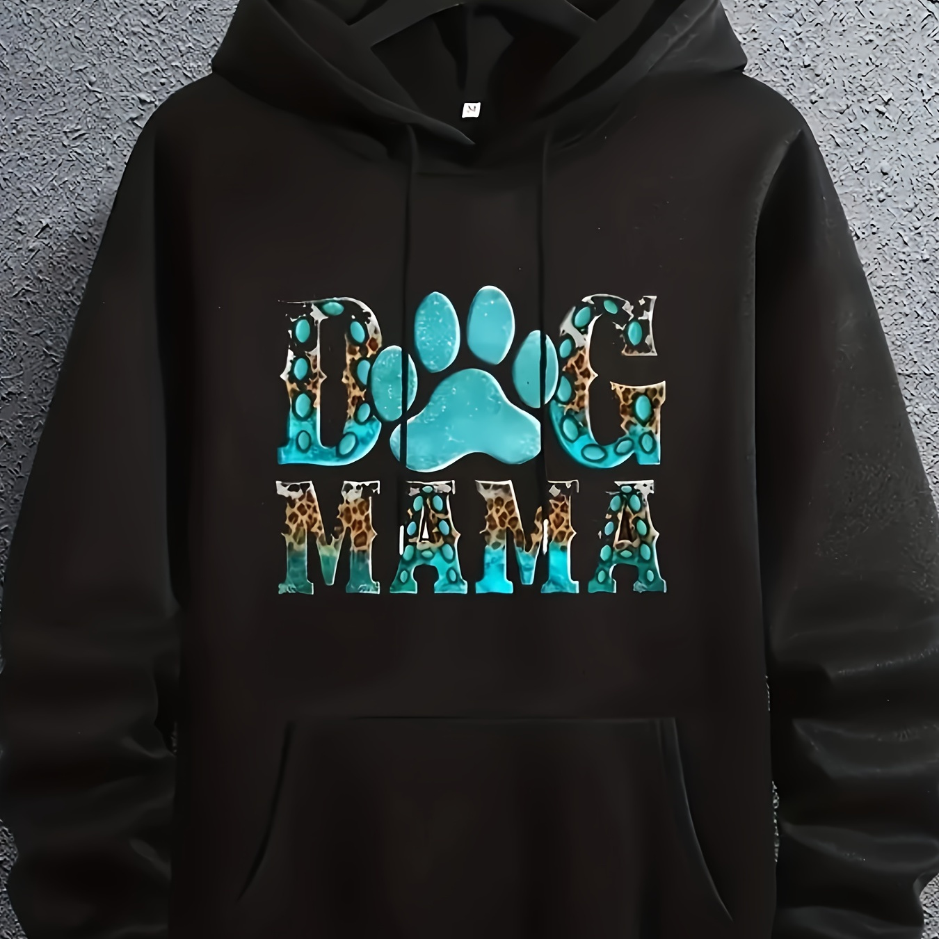 

Fashionable Dog Mom Printed Hoodie Plus Size Hoodie Long Sleeves Soft And Comfortable