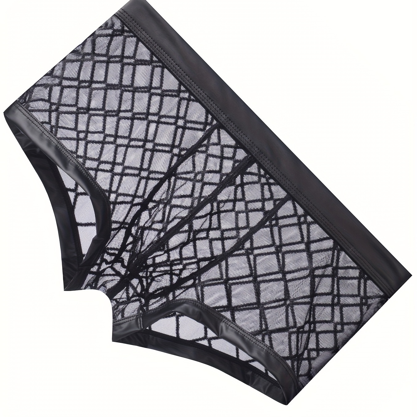

Dentelle noire sexy pour hommes, slip en diamant transparent et respirant