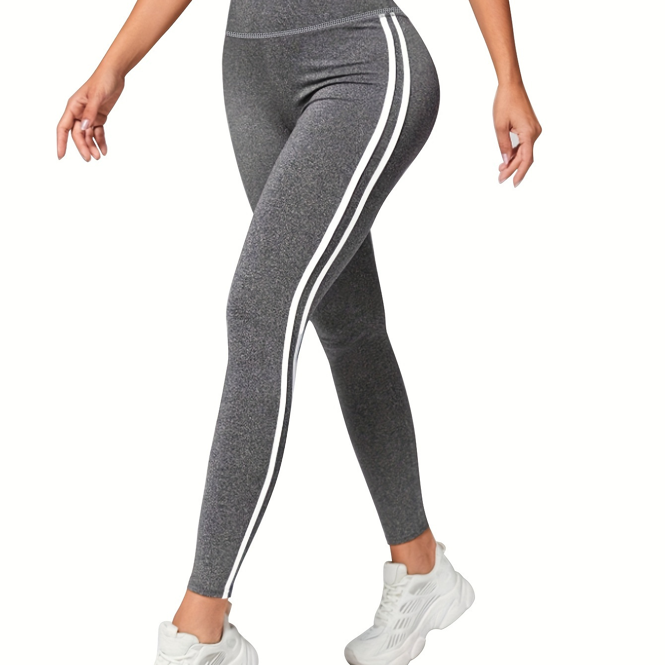 

[customer ] Women's High-waist Tummy Control Yoga Leggings With Side Stripes - Stretchy, Breathable Activewear Pants For All