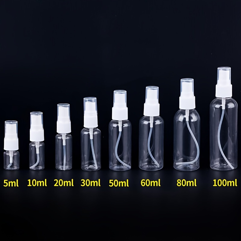 

Spray Bottles, Clear Empty Fine Mist Plastic Spray Bottle, Small Refillable Liquid Containers.