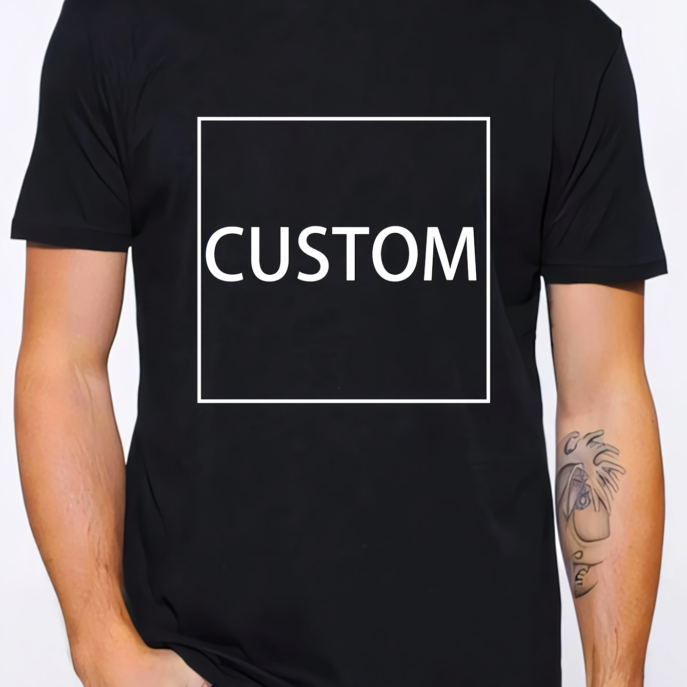 

T-shirt With Personalized Design For Your , Casual Knit, Round Neck, Short Sleeves, Suitable For Daily Activities, Valentine's Day, Thanksgiving, And Christmas, Recommended As Gifts , Family, And .