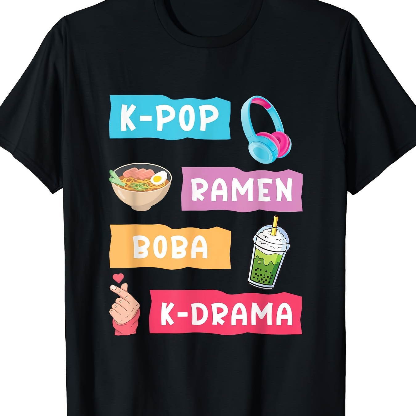 

Fashion For Fans Of Korean K- & Merchandise T-shirt Kawaii Clothes Clothing Fashion Camiseta Plus Size Clothes 220g