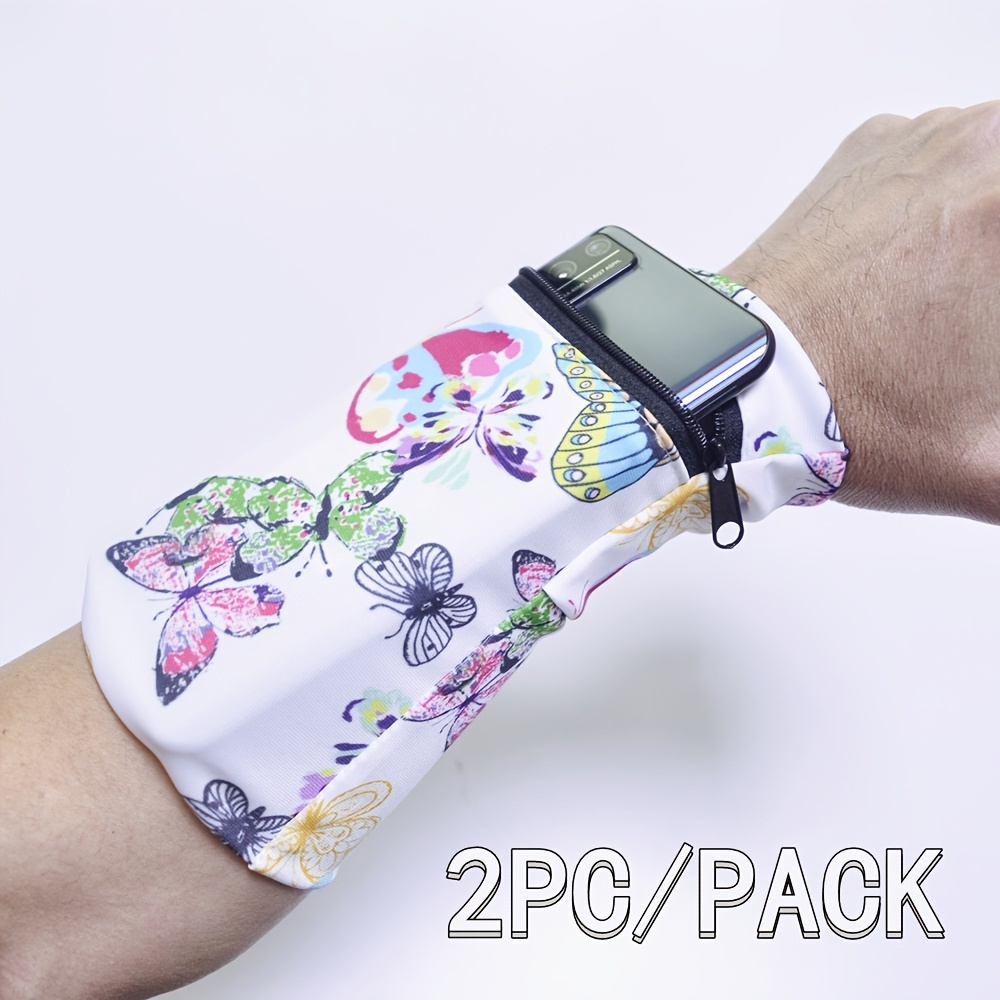 

Sports Wrist Bag, Made Of A Highly Elastic Material, Wearing On The Forearm Can Be Used To Hold Cellphones, Cards And Some Changer While Doing Exercises, Running, And Outdoor Activities