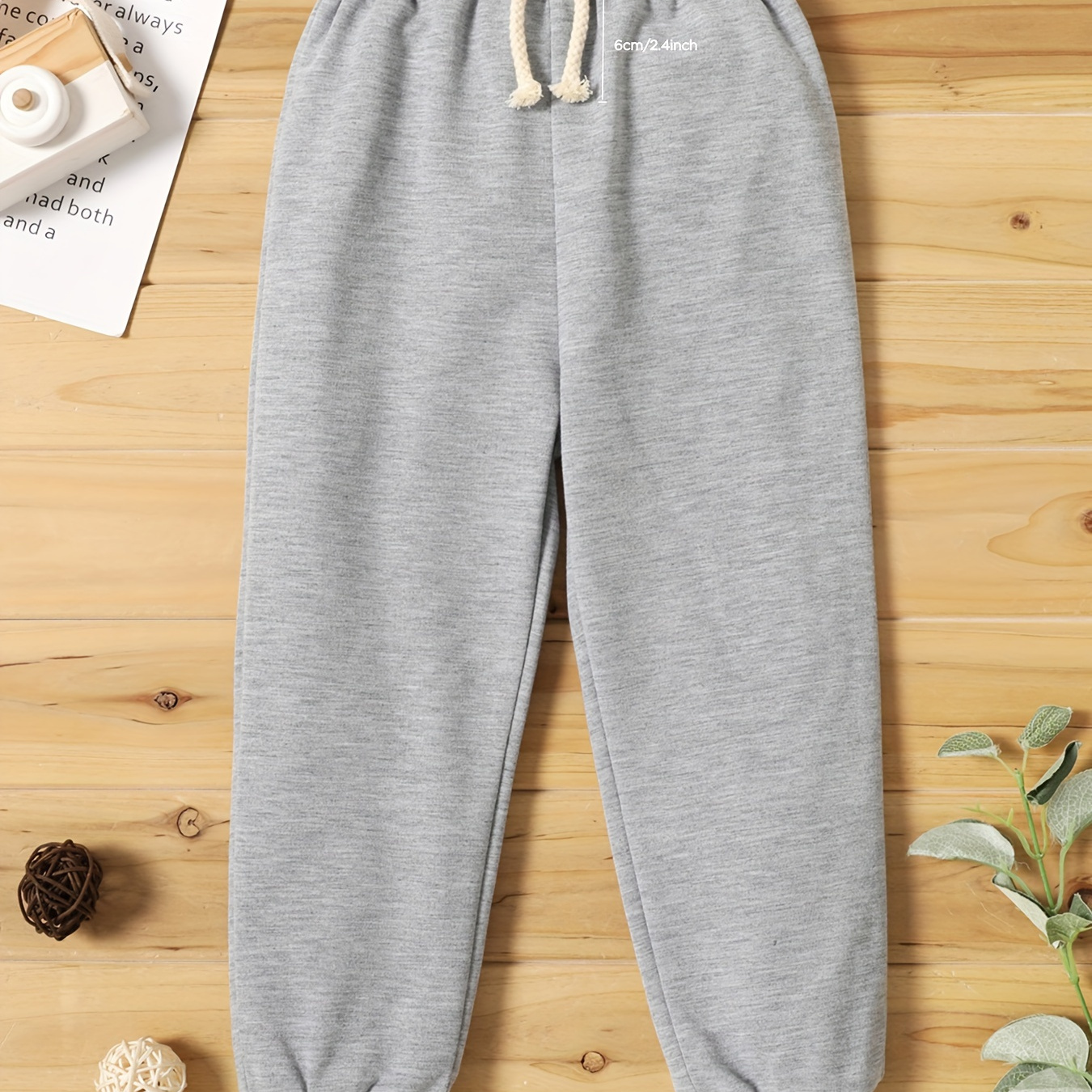 PatPat Toddler Boy Solid Color Casual Joggers Pants Sporty Sweatpants For Spring And Autumn/Fall