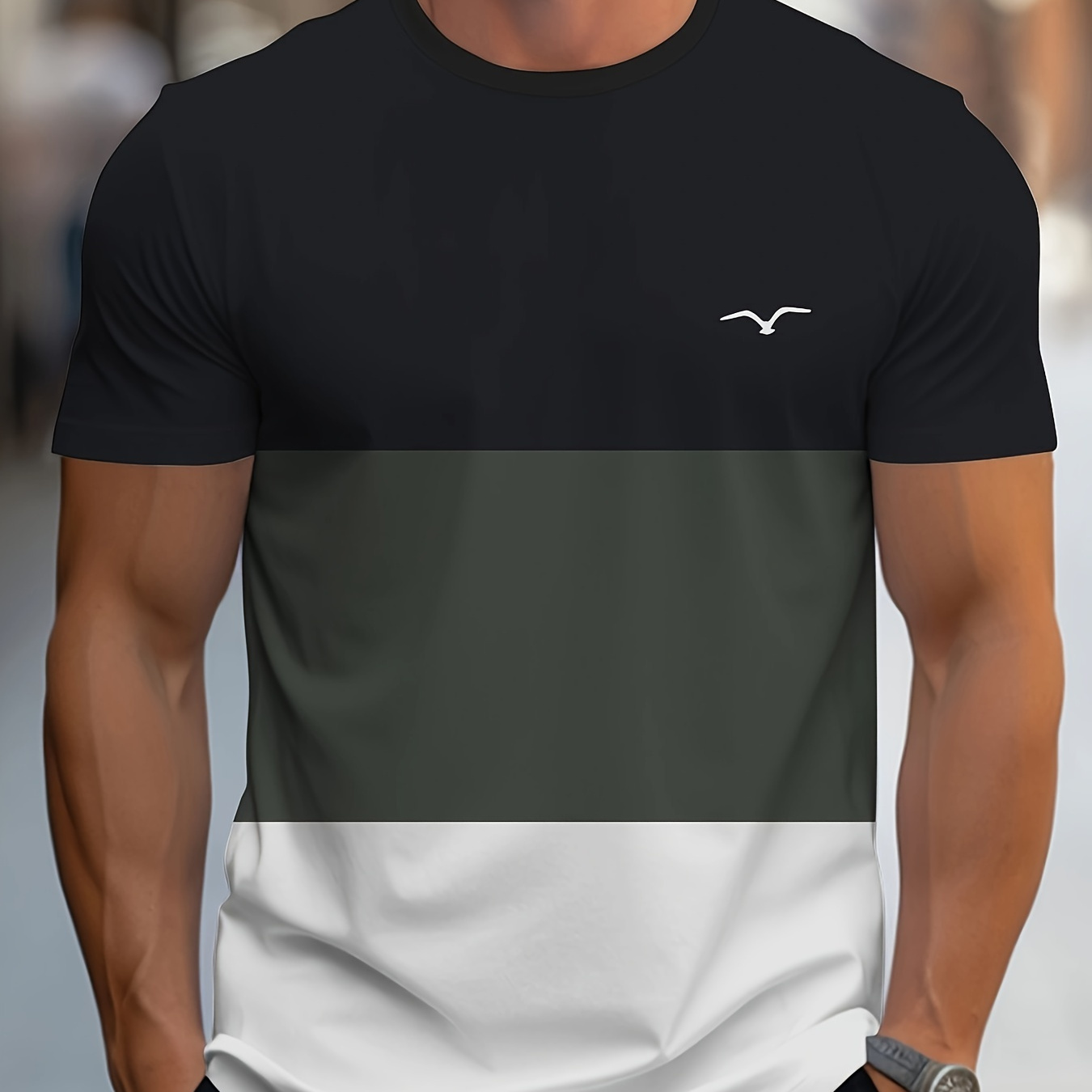 

Men's Golf Graphic Print T-shirt, Casual Short Sleeve Crew Neck Tee, Men's Clothing For Summer Outdoor